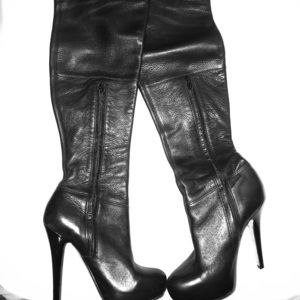 Top shop Knee high leather boots